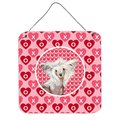Micasa Chinese Crested Valentines Love And Hearts Aluminium Metal Wall Or Door Hanging Prints MI233902